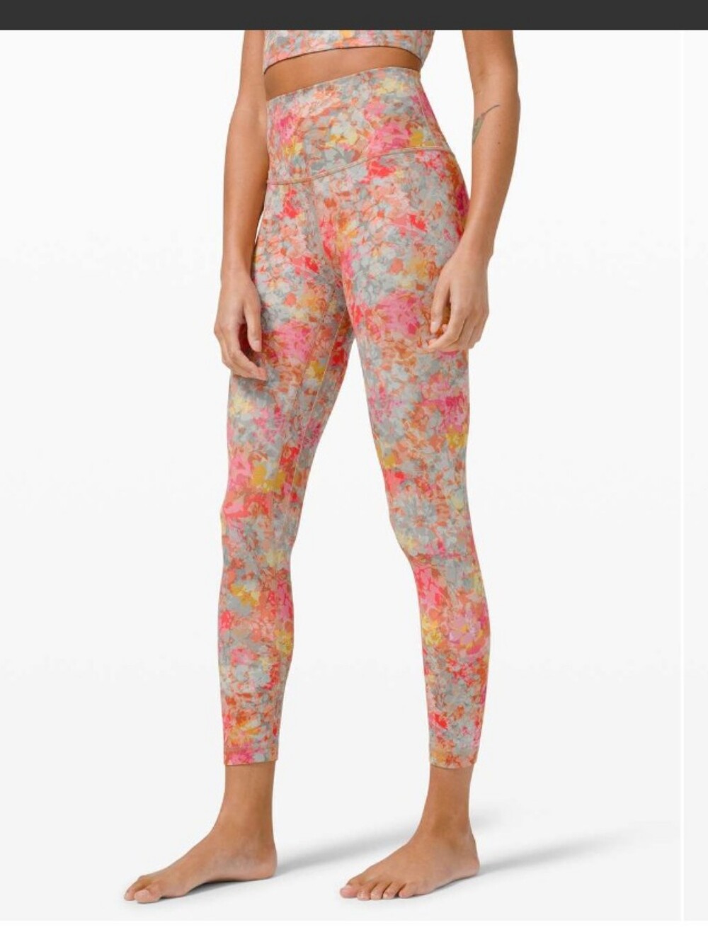 Lululemon Align 25" Leggings Nulu High Rise Inflorescence Multi Activewear sz 6.
